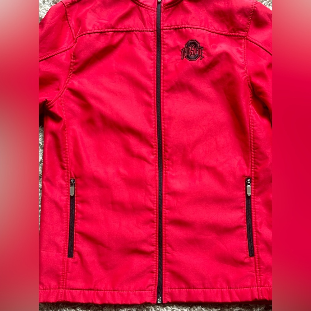 Ohio State VARSITY Authentic Apparel Red Zip-Up Jacket
